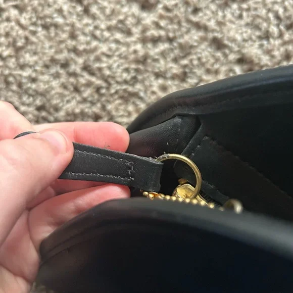 Vintage 90s Coach Black Leather Carousel Bag Handbag RARE *No strap* - Picture 14 of 16